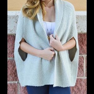Olive + Oak soft cape sweater